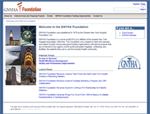 Tablet Screenshot of gnyhafoundation.org